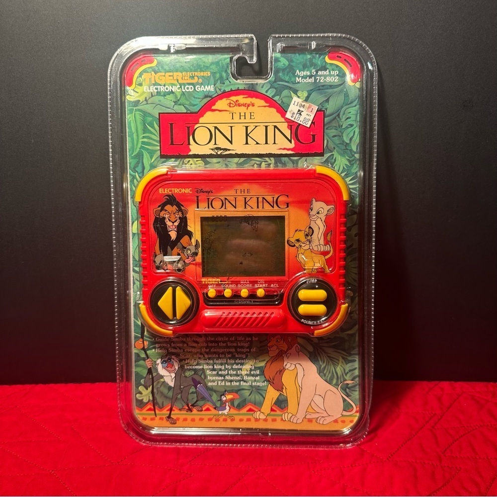 Vintage, Rare, New in Package The Lion King Handheld Tiger Electronic LCD Game